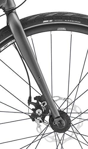 Diamondback Bicycles Haanjo 1 Gravel Adventure Road Bike, Silver, 53cm, Matte Silver, 53cm/Medium