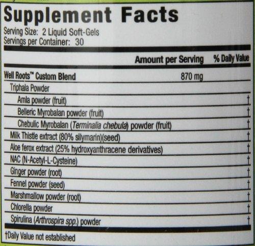 Well Roots Super Cleanse and Liver Detox Supplement, 60 Count