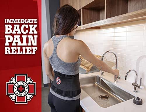 Old Bones Therapy Back Brace - Immediate Pain Relief for Lower Back Pain - Adjustable Back Support Belt with Reinforced Lumbar Support for Men & Women (Back Brace, L/XL)