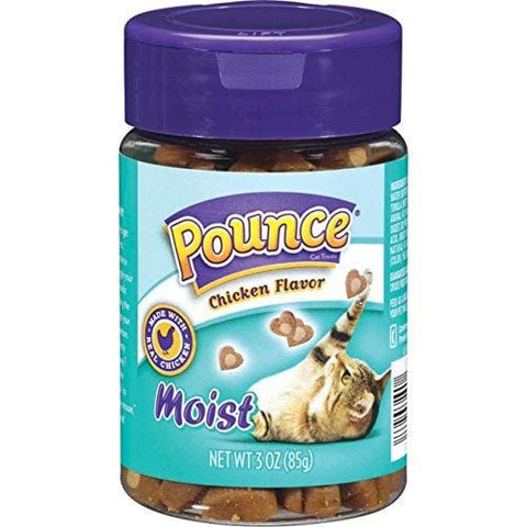 Pounce Cat Treats, Moist Chicken Flavor, 3 Ounce (Pack Of 10)