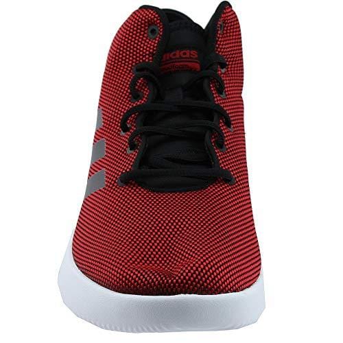 adidas Men's Cf Refresh Mid Basketball Shoe, Scarlet/Black/White, 12.5 Medium US