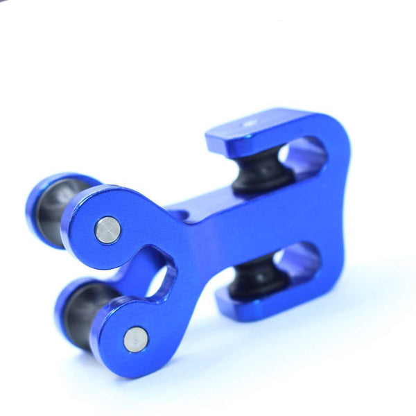 HRCHCG 3/8 inch Aluminum Compound Bow Cable Slide Archery Bow String Splitter Roller Glide Replacement Bowstring Separator Arrow Pulley (Blue)