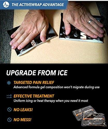 Ice / Heat Therapy Wrap For Left / Right Knees - Large / Xtra Large - Great For Knee Sprains, Strains, Tendonitis, Arthritis, And Swelling, - Hot / Cold Gel Packs Included