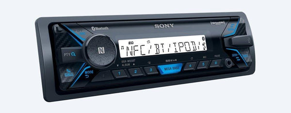 Sony DSX-M55BT Bluetooth Marine Receiver with Two Pairs of XS-MP1611B Black 6.5" Speakers