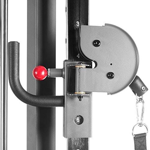 XMark Functional Trainer Cable Machine with Dual 200 lb Weight Stacks, 19 Adjustments, and Accessory Package XM-7626 (Gray)