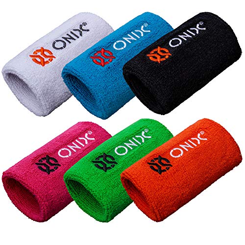 Onix Pickleball Sweat Absorption Wristband — White