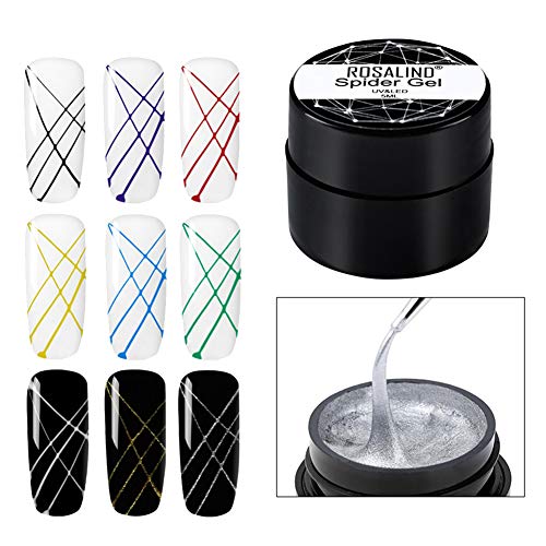 Braceus DIY Pulling Line Silk Spider Painting Drawing Gel UV Nail Art Lacquer Varnish 21