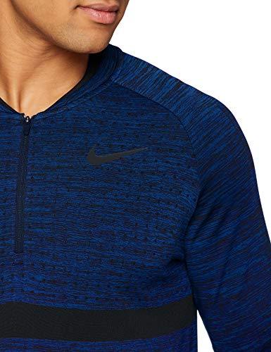 Nike Men's Dri-Fit Half Zip Golf Top-Gym Blue/Obsidian-XL