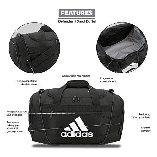 adidas Defender III medium duffel Bag, Grey, One Size