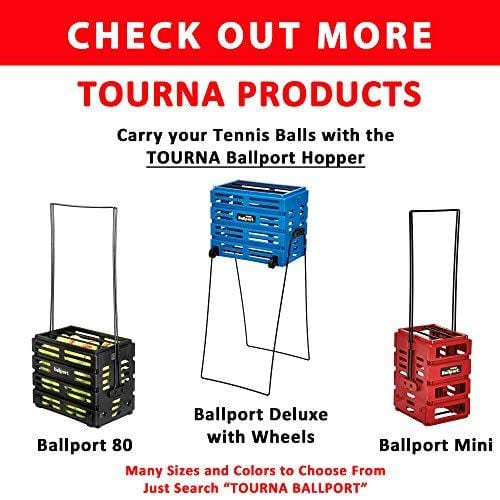 Tourna Pressureless Tennis Balls with Vinyl Tote (45 pack of balls)
