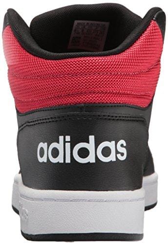 adidas Men's VS Hoops Mid 2.0, Core Black/White/Scarlet, 10.5 M US