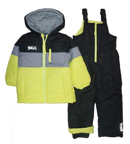 Skechers Boys' 2-Piece Heavyweight Snowsuit (3T, Yellow)