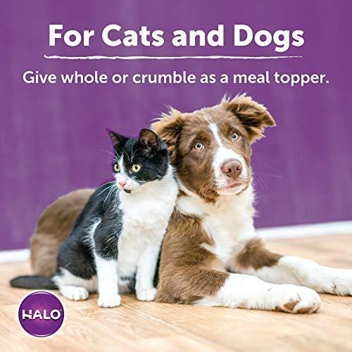 Halo Liv-A-Littles Grain Free Natural Dog Treats & Cat Treats, Freeze Dried Chicken Breast, 2.2-Ounce