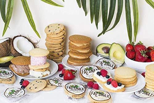 Fat Snax Cookies - Low Carb, Keto, and Sugar Free (Variety Pack, 12-pack (24 cookies)) - Keto-Friendly & Gluten-Free Snack Foods