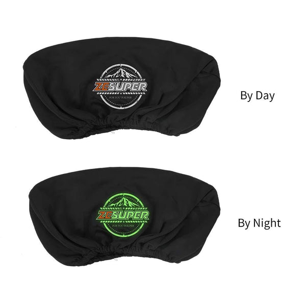 ZESUPER Waterproof Soft Winch Cover Waterproof,Winch Protective Cover with Elastic Band Fits Most Electric Winches from 8500 to 13000 Lbs