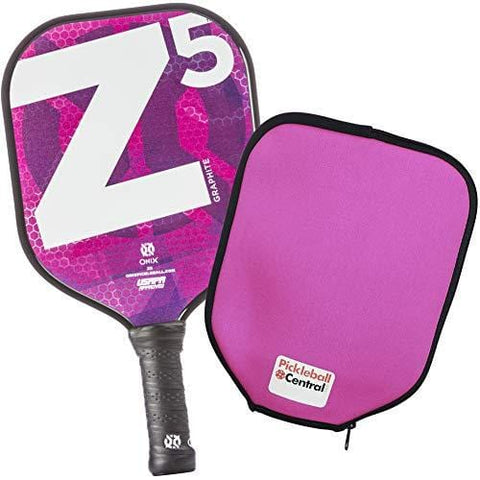 Onix Z5 Graphite Pickleball Paddle and Paddle Cover (Mod Pink) [product _type] Onix - Ultra Pickleball - The Pickleball Paddle MegaStore