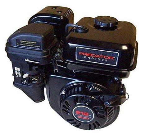 Predator 6.5 HP 212cc OHV Horizontal Shaft Gas Engine - NOT Certified for California; Fuel Shut Off and Recoil Start