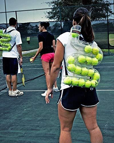 SPEEDFEED Tennis Ball Feeder Training Tool Convenient Ball Storage Device | Alternative to Stationary Ball Baskets | Holds 23 Tennis Balls | Made in USA | 20.25” x 14” x 3.25