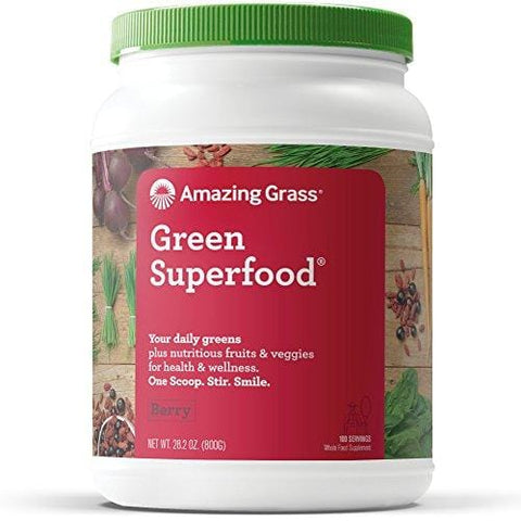 Amazing Grass Green SuperFood Berry, 100 Servings, 28.2 Ounce