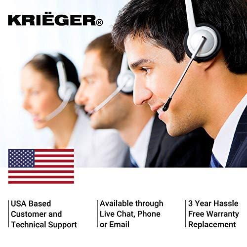 KRIËGER 1100 Watt 12V Power Inverter Dual 110V AC Outlets, Installation Kit Included, Automotive Back Up Power Supply For Blenders, Vacuums, Power Tools MET Approved According to UL and CSA.