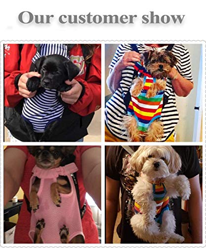 YINGJEE Dog Carrier Pink Legs Out Front Pet Carrier Backpack Comfortable Puppy Bag with Shoulder Strap and Sling for Travel Hiking Camping Outdoor