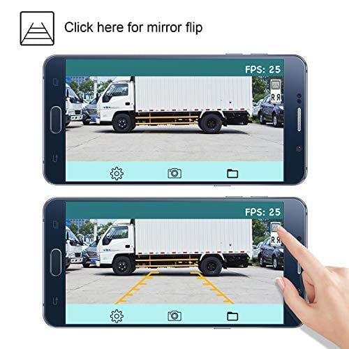 Wireless Phone Backup Camera Reversing Camera Trucks RV Trailers Campers WiFi App Backup Camera Waterproof Rearview Camera Works Smartphone, Tablet Android ... Smartphone, Tablet Android ...