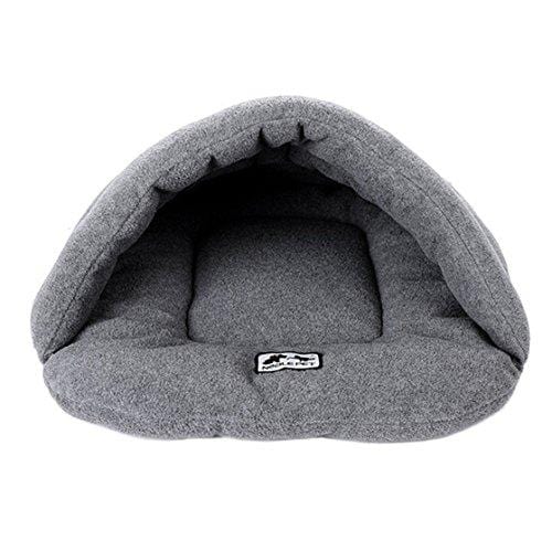 Heyuni. Pet Bed Warm House Sleeping Bag Sleep Zone For Persian Cat Or Rabbit Small Animals Shearling Bed,38X48cm,S
