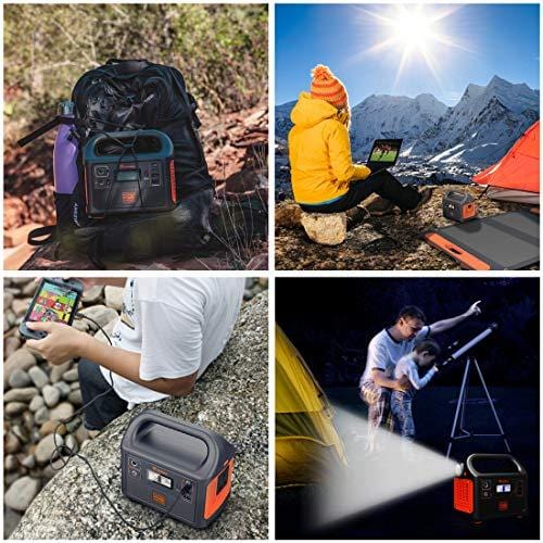 Jackery Portable Power Station Explorer 160, 167Wh Solar Generator Lithium Battery Backup Power Supply with 110V/100W(Peak 150W) AC Outlet for Outdoors Camping Fishing Emergency