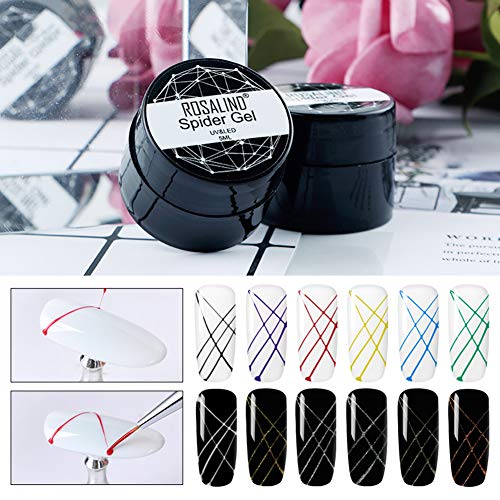 Braceus DIY Pulling Line Silk Spider Painting Drawing Gel UV Nail Art Lacquer Varnish 21