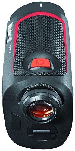 Bushnell Hybrid Laser and GPS Golf Rangefinder 201835 Bundle with Carrying Case, Carabiner, Lens Cloth, Wearable4U Golf Brush, and Two (2) CR2 Batteries