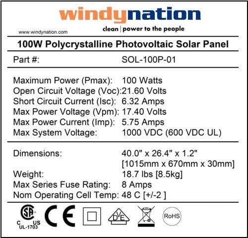WindyNation Complete 400 Watt Solar Panel Kit with 1500 Watt VertaMax Power Inverter RV, Boat, for Off-Grid 12 Volt Battery