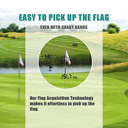 PEAKPULSE 6Pro Slope Golf Rangefinder, Golf Laser Range Finder with Slope Compensation, Flag Acquisition Technology, Pulse Vibration and Fast Focus System, Perfect for Golfers of All Abilities.