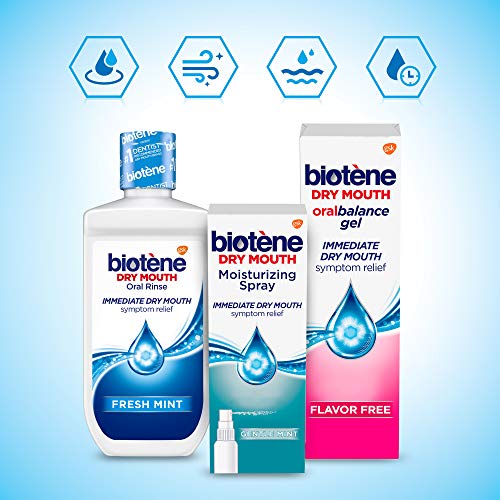 Biotene Dry Mouth Management Oral Rinse Dry Mouth Spray and Moisturizing Gel Kit, 1 Count