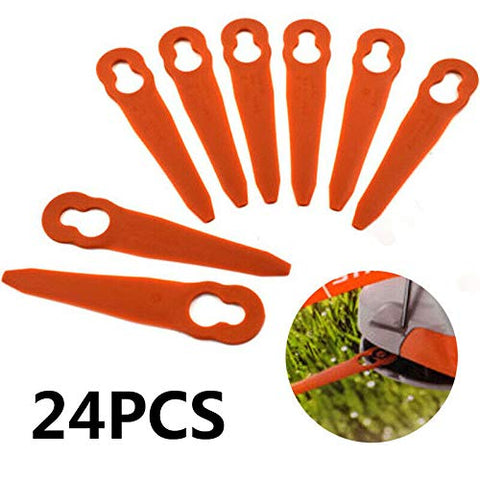 Chuancheng 24Pc Plastic Cutter for Stihl PolyCut 2-2 Garden Lawn Mower Trimmer 4008 007 1000 Grass Cutter Replacement Tool