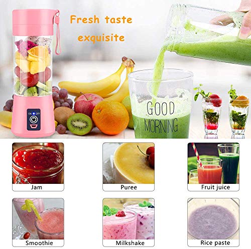 Portable Blender,JAOXISOU Personal Blender for Shakes and Smoothies Mini Juicer Cup USB Rechargeable