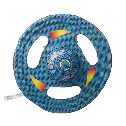 Hartz Tuff Stuff Toss Around Plush Frisbee Flyer Dog Toy - Medium/Large
