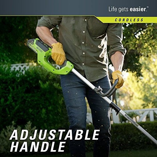Greenworks 12-Inch 40V Cordless String Trimmer, 2.0Ah Battery and Charger Included 2101602