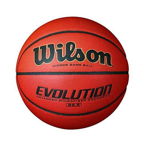 Wilson Evolution Game Basketball, Black, Official Size - 29.5"