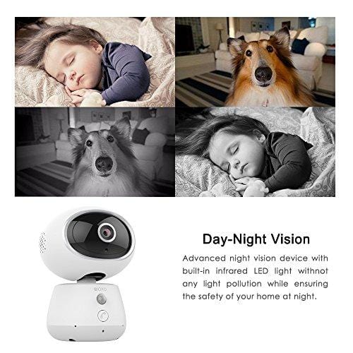 Pet Monitor Camera, Bioxo 1080P HD 2.4G Wireless IP Camera, Night Vision Camera for Dog/Cat/Baby Monitor Home Security Camera