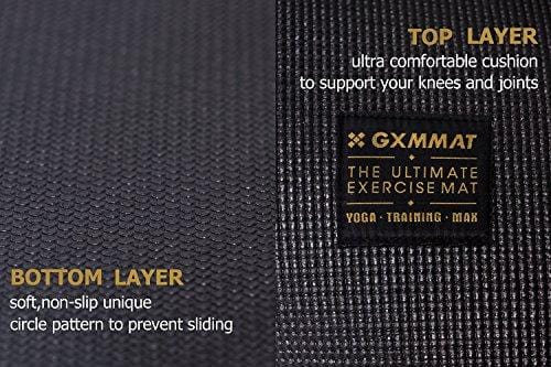 Gxmmat Large Yoga Mat 72"x 48"(6'x4') x 7mm for Pilates Stretching Home Gym Workout, Extra Thick Non Slip Anti-Tear Exercise Mat