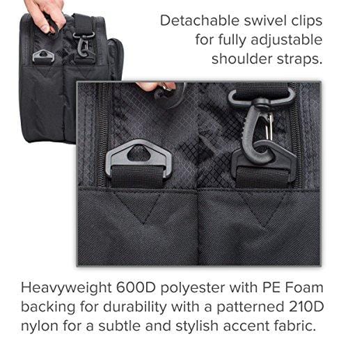 Gigavibe Premium 6R Tennis Bag in Black (Black/Gray)