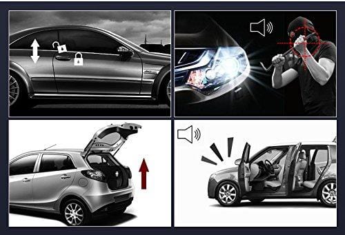 BANVIE Car Alarm System with Remote Start and Smart Push Start Button