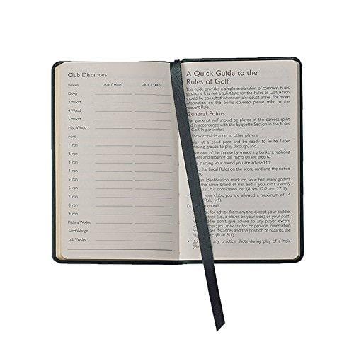 USGA On The Green, Golf Score & Rules Book, Genuine Calfskin Leather, 3" x 5"