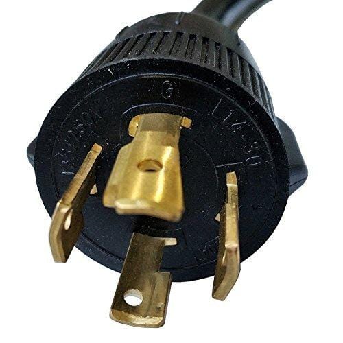 Parkworld 885873 Splitter L14-30P Male to TT-30R & Generator 5-20R (Household 5-15R) Female, Generator Y Adapter Cord 4-Prong 30 AMP Locking Plug to RV & Regular Receptacle