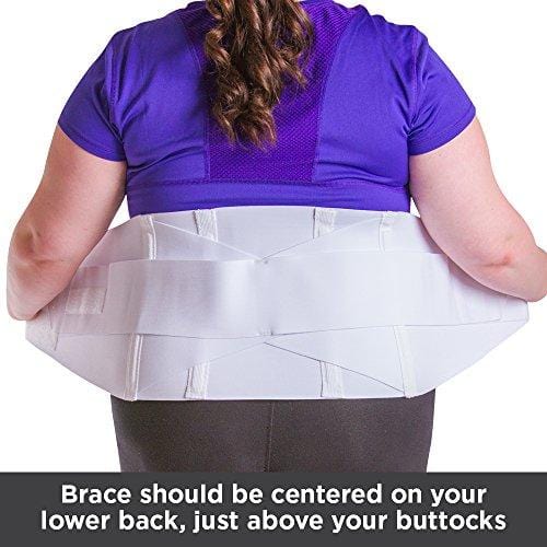 BraceAbility Women's Back Brace for Female Lower Back Pain Treatment & Lumbar Support (2XL)