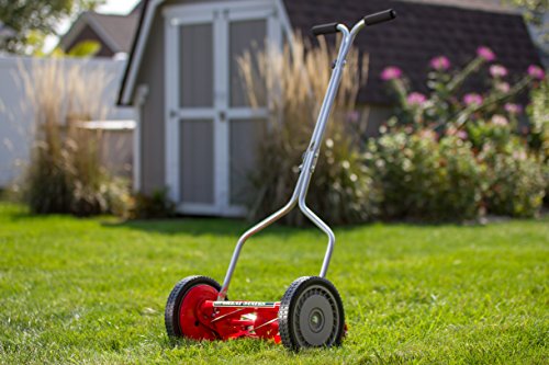 Great States 304-14 14-Inch 5-Blade Push Reel Lawn Mower, Red