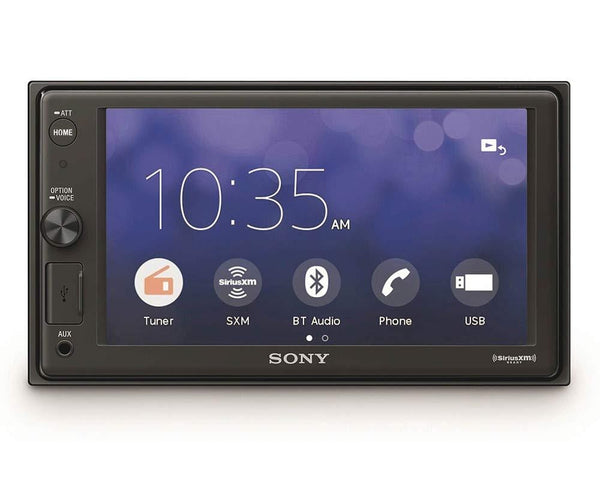 Sony XAV-AX1000 Double Din Radio Install Kit With Apple CarPlay, Sirius XM Ready, NO CD Player Fits 1999-2004 F-150, 2003-2008 E-150, 1998-2012 Ranger