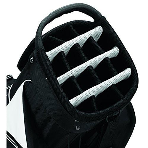 TaylorMade 2017 Golf Bag TM Cart Bag 5.0 BlkWht, Black/White