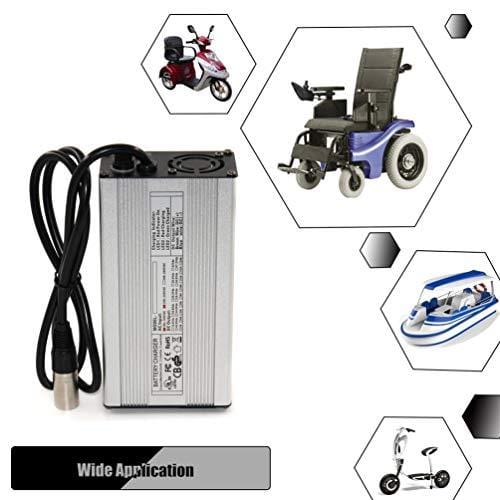 54.6V 4A Charger Electric Bike Charger 48V Li-ion Battery Charger 48V Charger 48V Scooter/E-Bike/Boat/Motorcycle Battery Charger 48V for Ezgo Battery Charger (54.6V4A XLR)