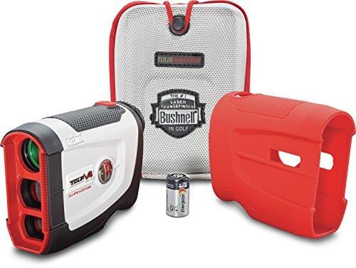 Bushnell Tour V4 Shift (Slope) Golf Laser Rangefinder, Patriot Pack Version, Includes Protective Skin